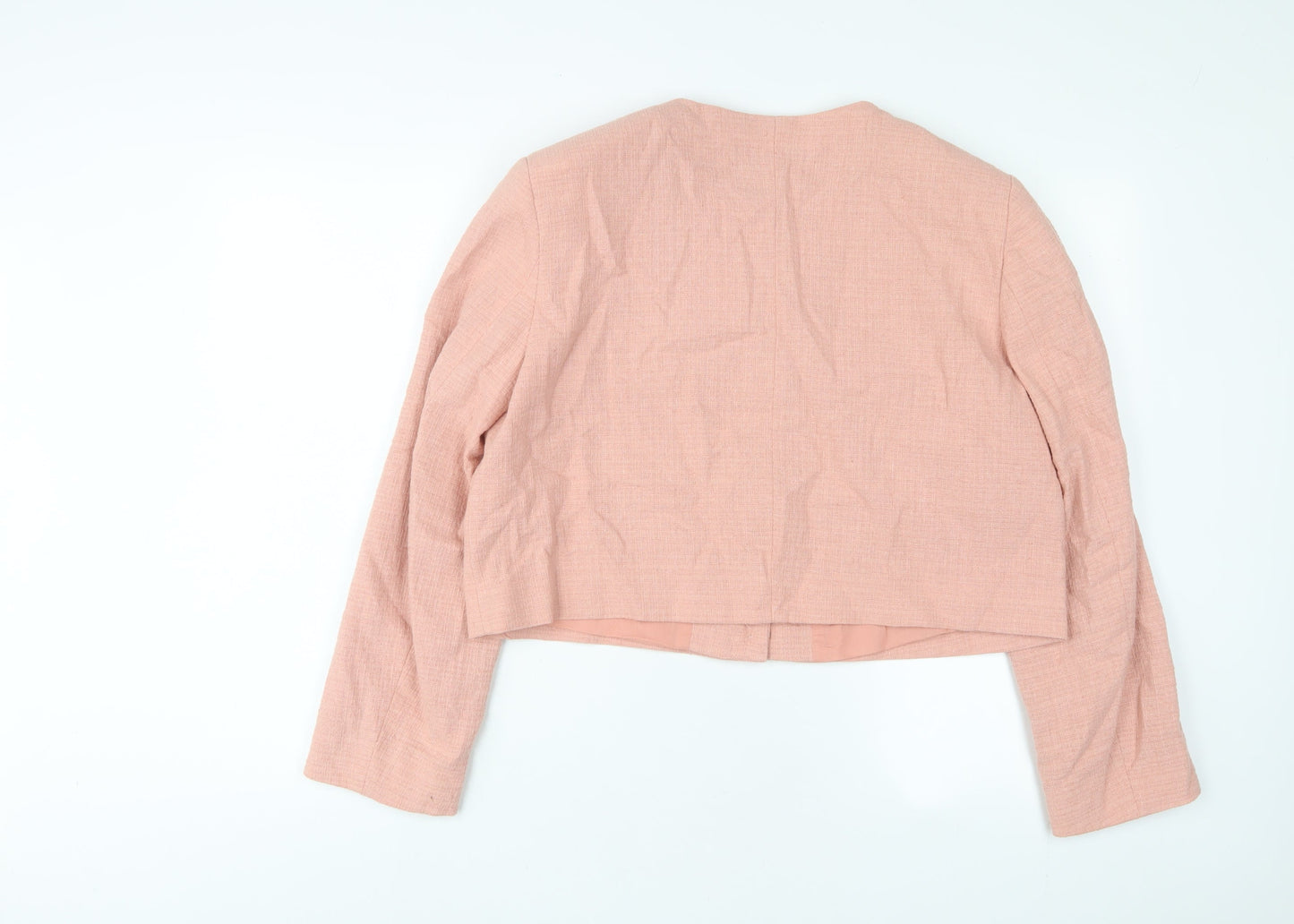 Zara Womens Pink Jacket Size L Button