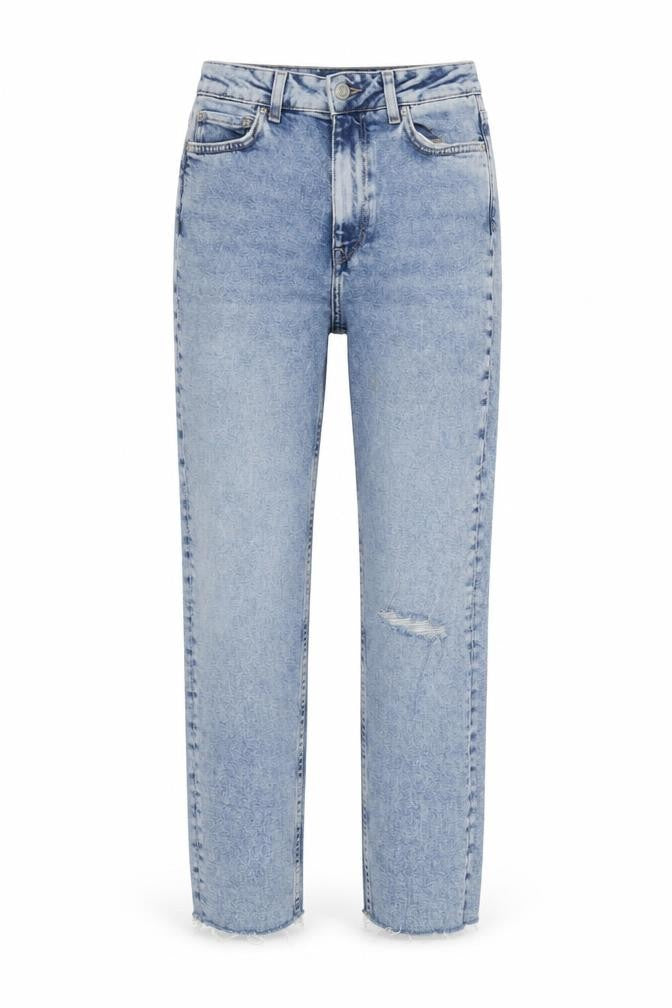 JJXX Womens Blue Cotton Blend Straight Jeans Size 28 in L32 in Regular Zip
