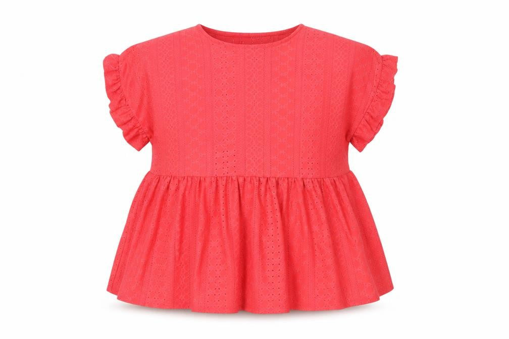 New Look Womens Pink Polyester Basic T-Shirt Size 10 Round Neck
