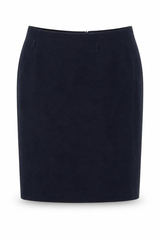 Gerry Weber Womens Blue Polyester Straight & Pencil Skirt Size 14 Zip