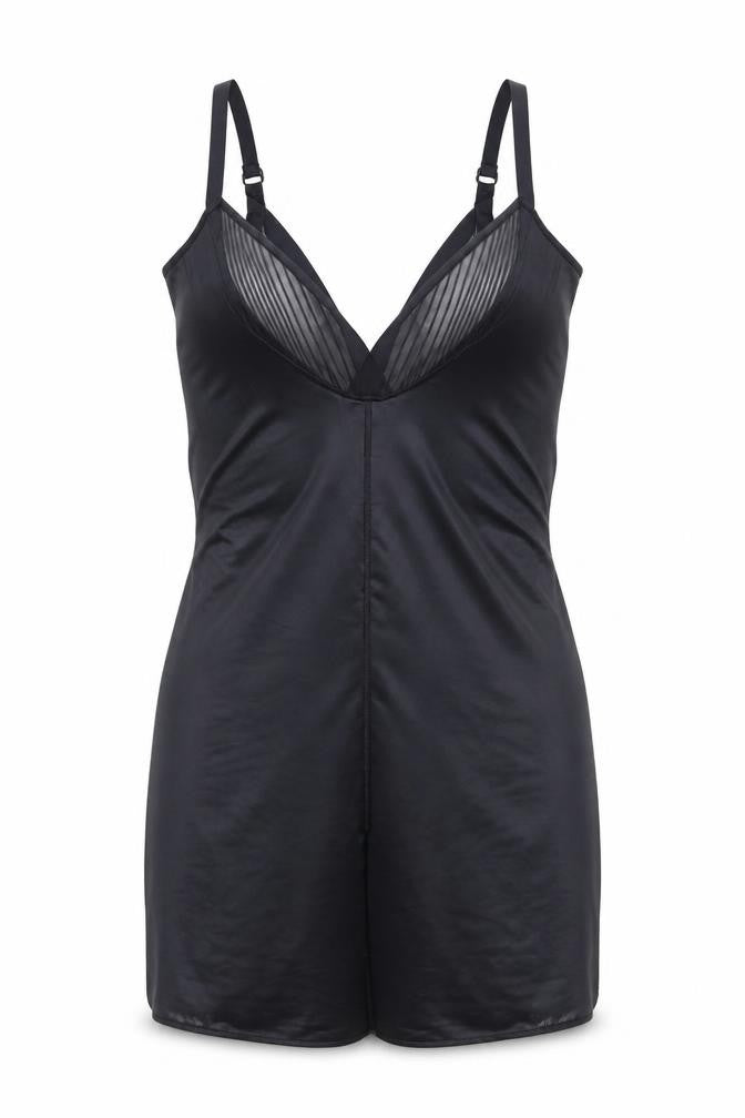 Marks & Spencer Womens Black Polyamide Bodycon Size 12 V-Neck Pullover