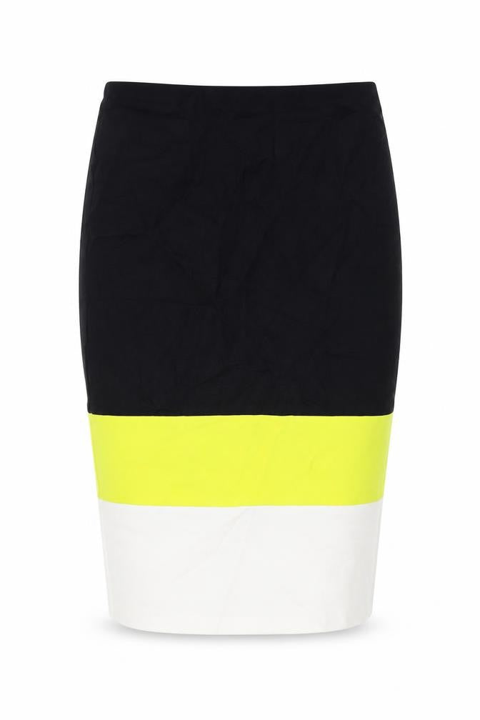 River Island Womens Black Viscose Bandage Skirt Size 14