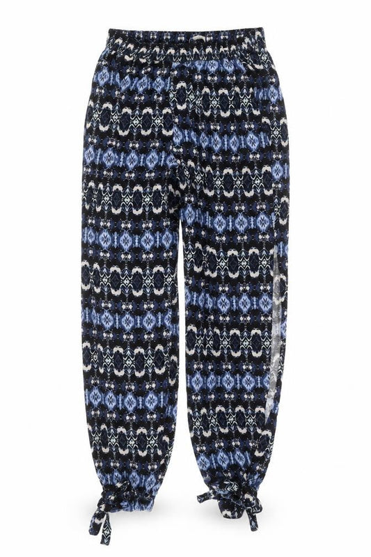 Hollister Womens Black Geometric Viscose Jogger Trousers Size M L26 in Regular
