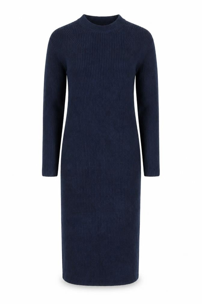 Marks & Spencer Womens Blue Polyester Jumper Dress Size XS Round Neck Pullover