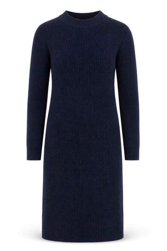 Marks & Spencer Womens Blue Polyester Jumper Dress Size XS Round Neck Pullover