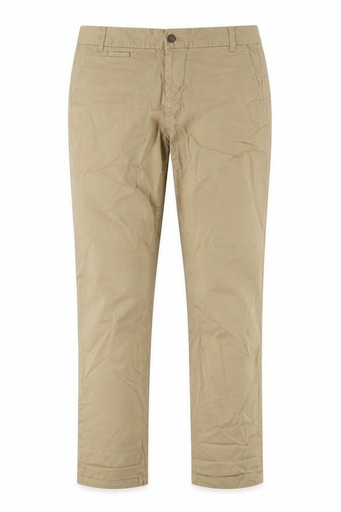 Gap Womens Beige Cotton Trousers Size 8 L31 in Regular Zip