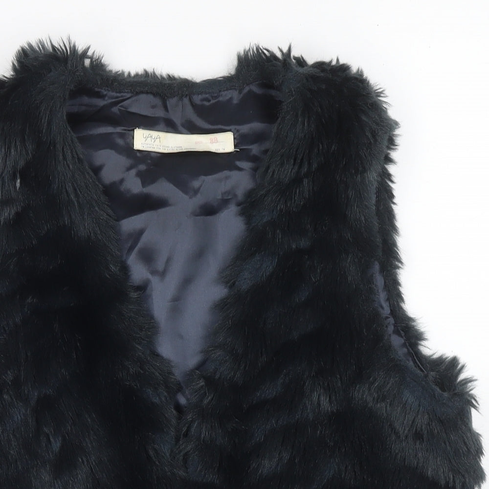 YAYA Womens Blue Gilet Waistcoat Size 10 Buckle
