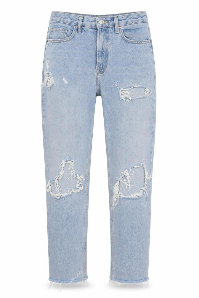 Very Womens Blue Cotton Jegging Jeans Size 10 L28 in Regular Zip - Raw Hem