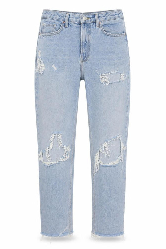 Very Womens Blue Cotton Jegging Jeans Size 10 L28 in Regular Zip - Raw Hem