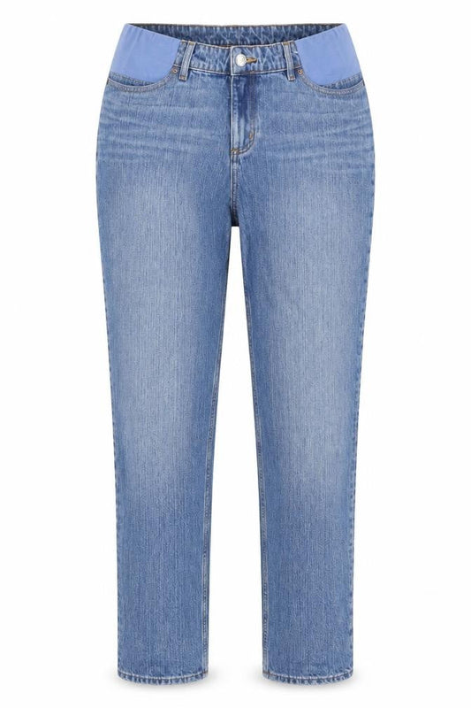 ASOS Womens Blue Cotton Mom Jeans Size 10 L32 in Regular Snap