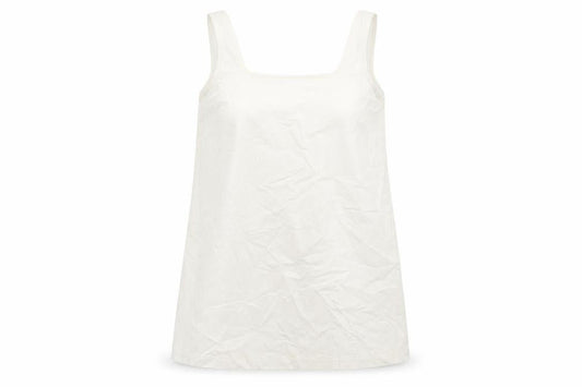 ASOS Womens Ivory Cotton Shift Size 16 Square Neck Zip