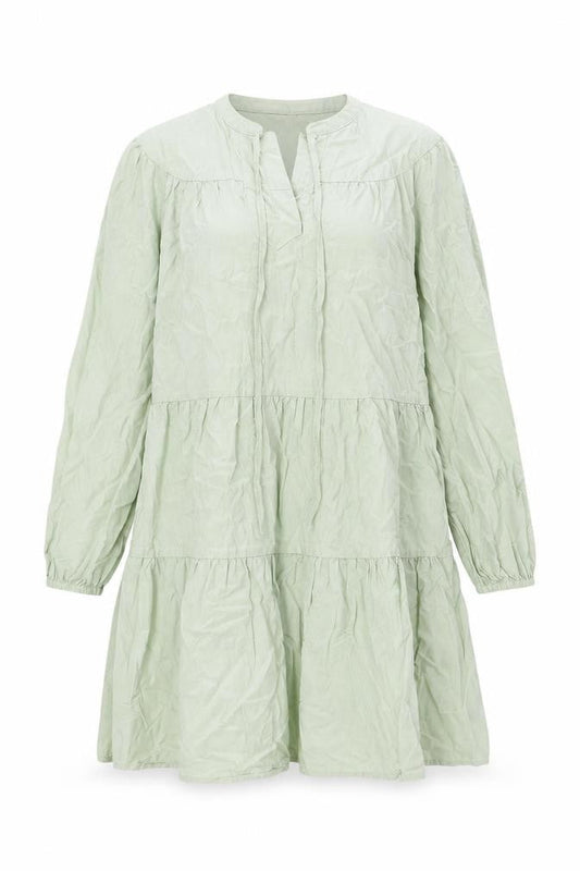 Marks & Spencer Womens Green Lyocell Shift Size 12 V-Neck Pullover