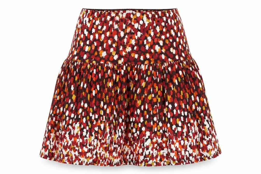 Precis Womens Multicoloured Geometric Viscose Flare Skirt Size 8