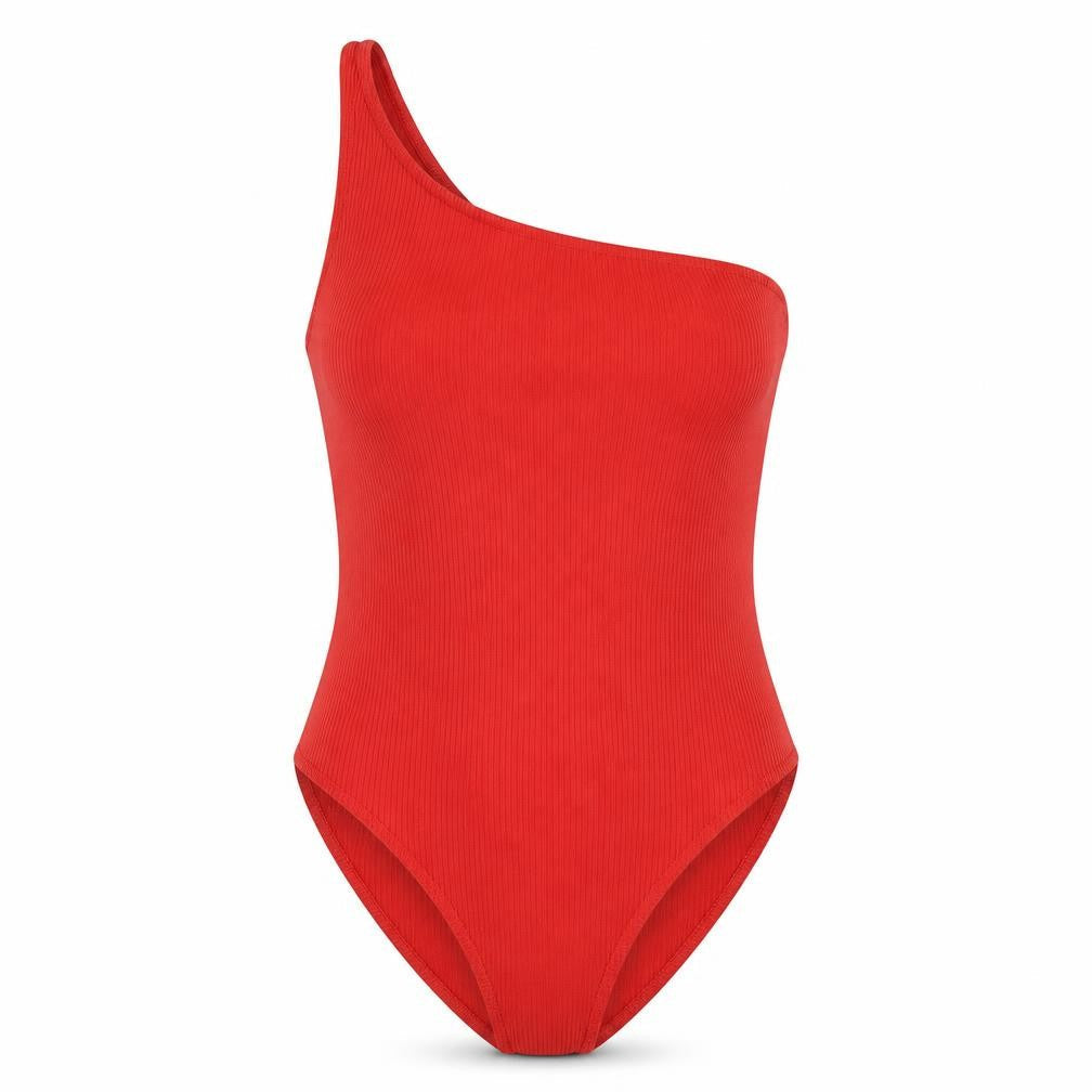 Miss Selfridge Womens Red Polyester Bodysuit One-Piece Size 6 Snap