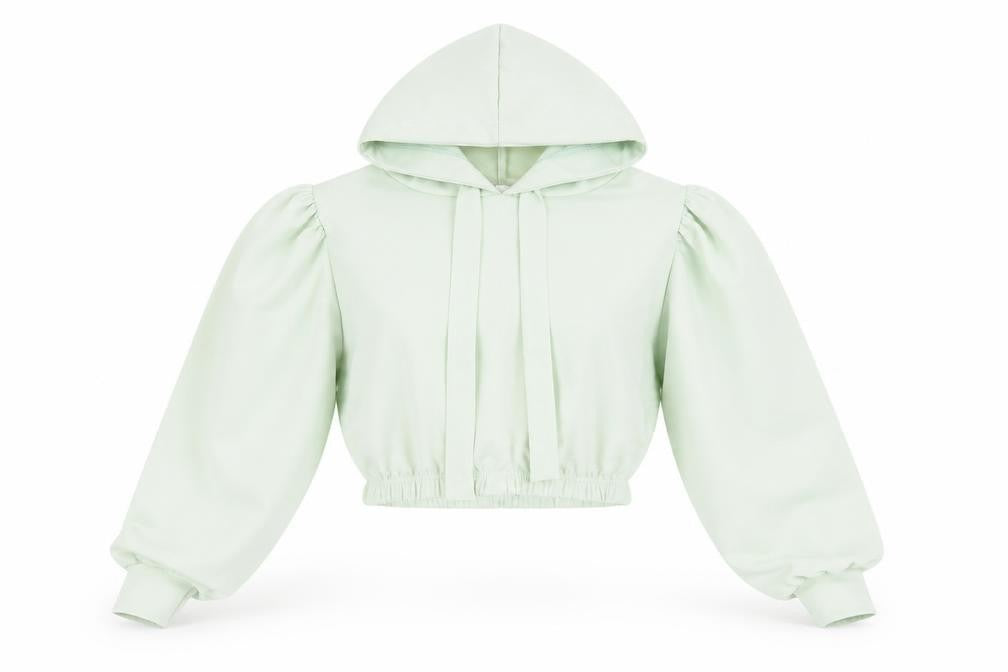 Style Plus Womens Green Polyester Pullover Hoodie Size S Pullover