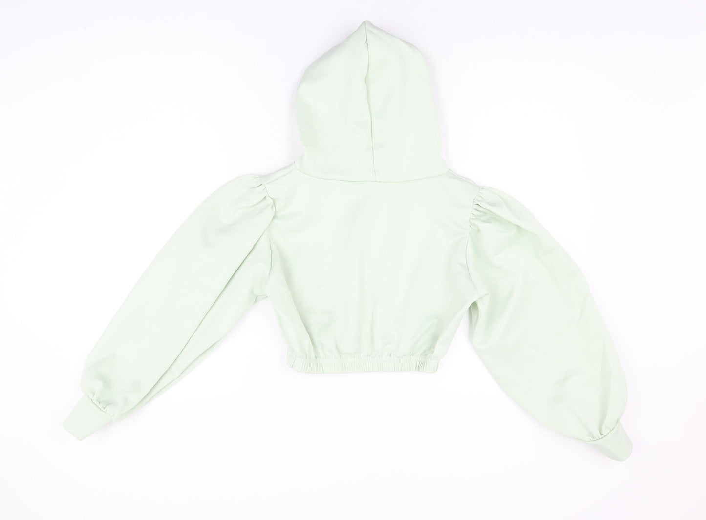 Style Plus Womens Green Polyester Pullover Hoodie Size S Pullover