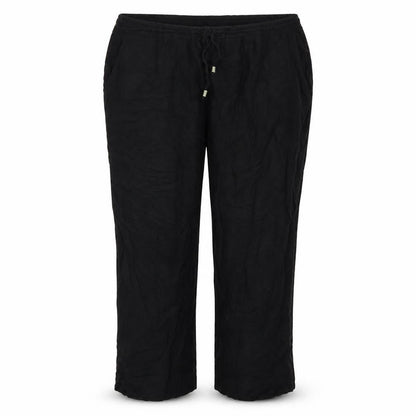 Capsule Womens Black Viscose Trousers Size 20 L23 in Regular Drawstring