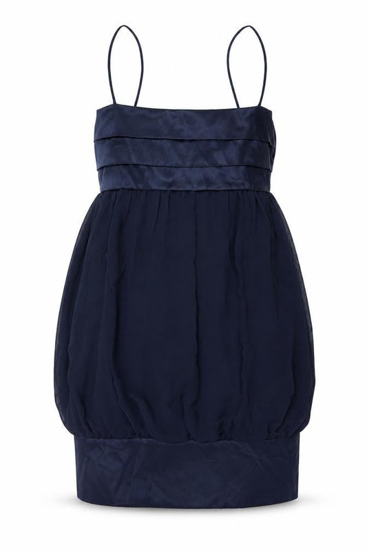 Zara Womens Blue Polyester Mini Size L Square Neck Pullover