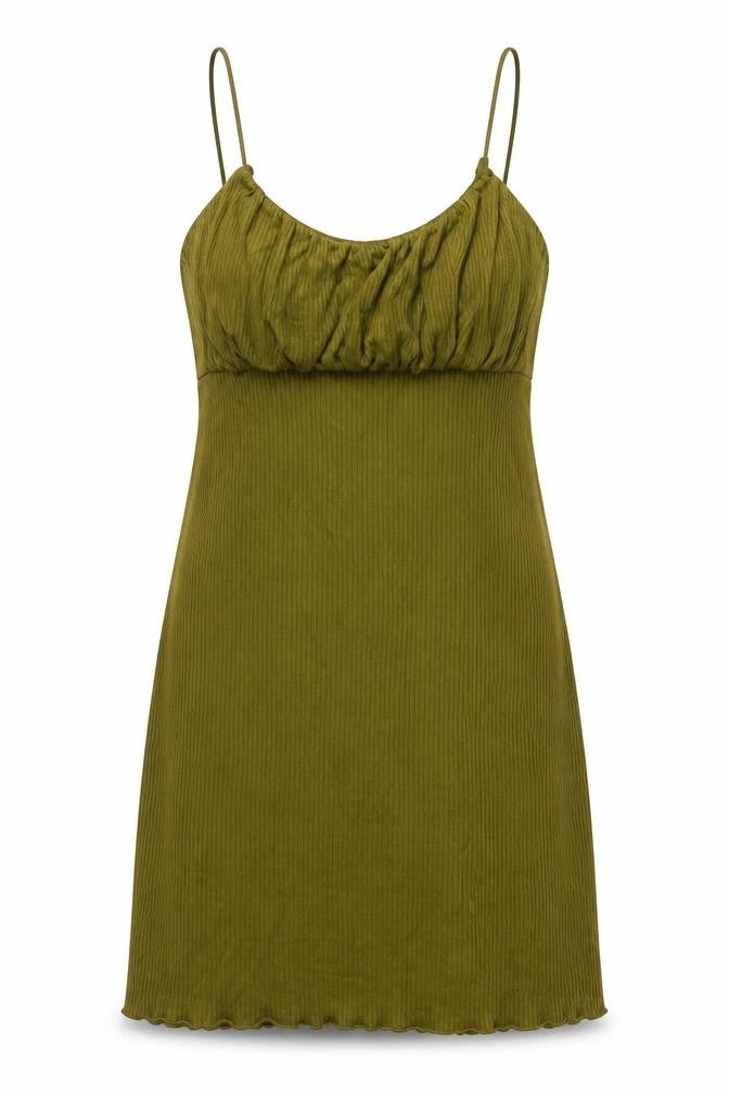 Urban Outfitters Womens Green Polyester Mini Size M Scoop Neck Pullover