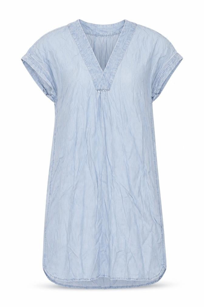 H&M Womens Blue Lyocell Shift Size 10 V-Neck Pullover