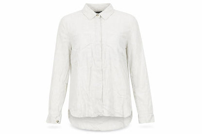Warehouse Womens Green Polyester Basic Button-Up Size 8 Collared