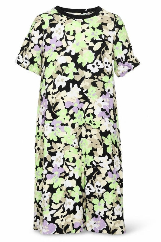 Autograph Womens Multicoloured Geometric Cupro Shift Size 10 Roll Neck Zip