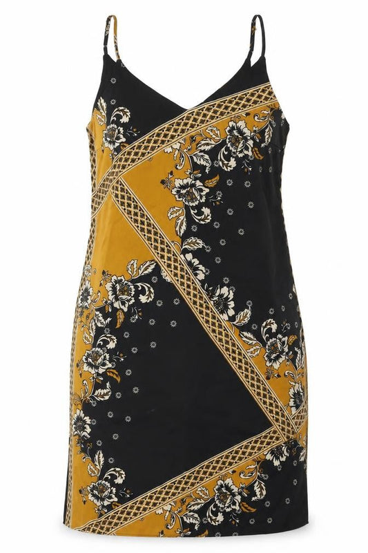 River Island Womens Multicoloured Geometric Polyester Shift Size 12 V-Neck Pullover