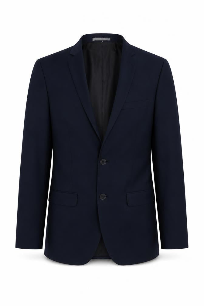 Red Herring Mens Blue Polyester Jacket Suit Jacket Size 36 Regular - Inside pockets