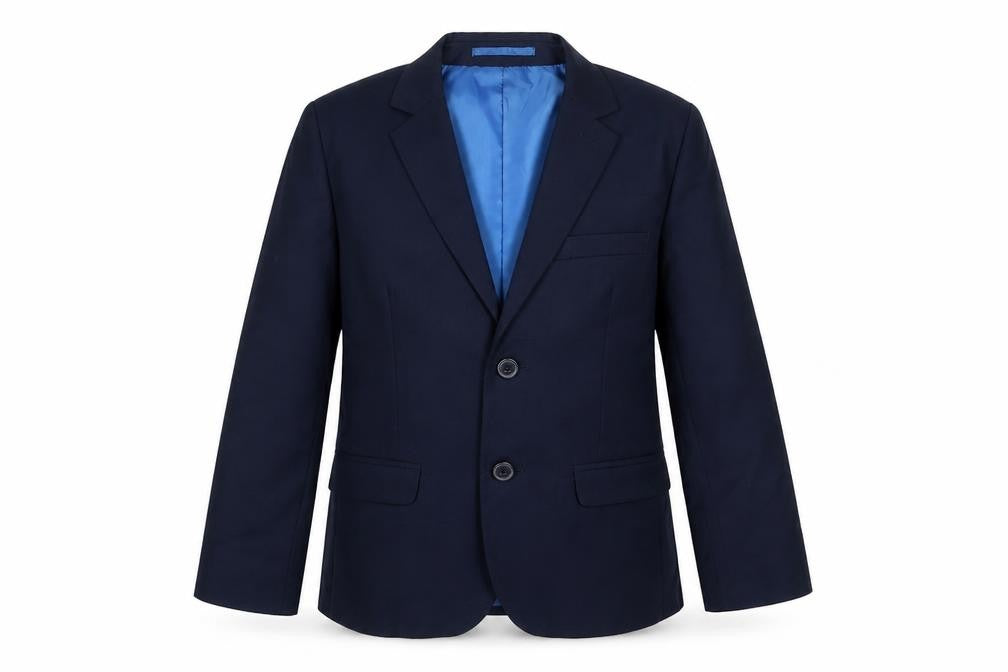 Duck & Dodge Boys Blue Jacket Blazer Size 7 Years Button