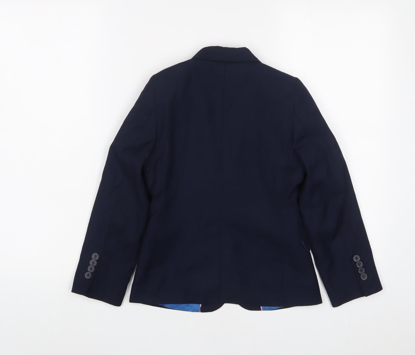 Duck & Dodge Boys Blue Jacket Blazer Size 7 Years Button