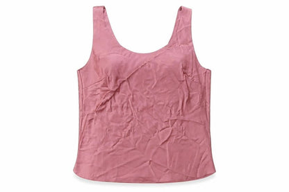 Front view of ASOS women’s pink polyester basic t-shirt, size UK 14, v-neck