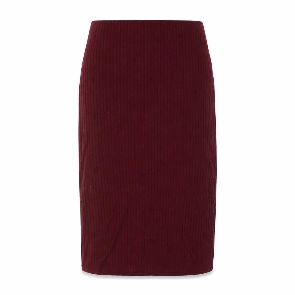 FOREVER 21 Womens Red Polyester A-Line Skirt Size L