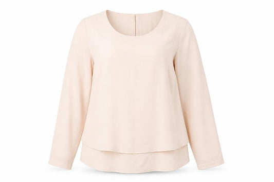 Marks and Spencer Womens Pink Polyester Basic Blouse Size 8 Crew Neck