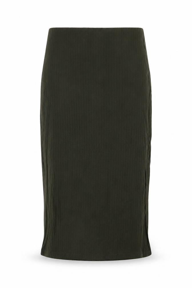 FOREVER 21 Womens Green Polyester A-Line Skirt Size L