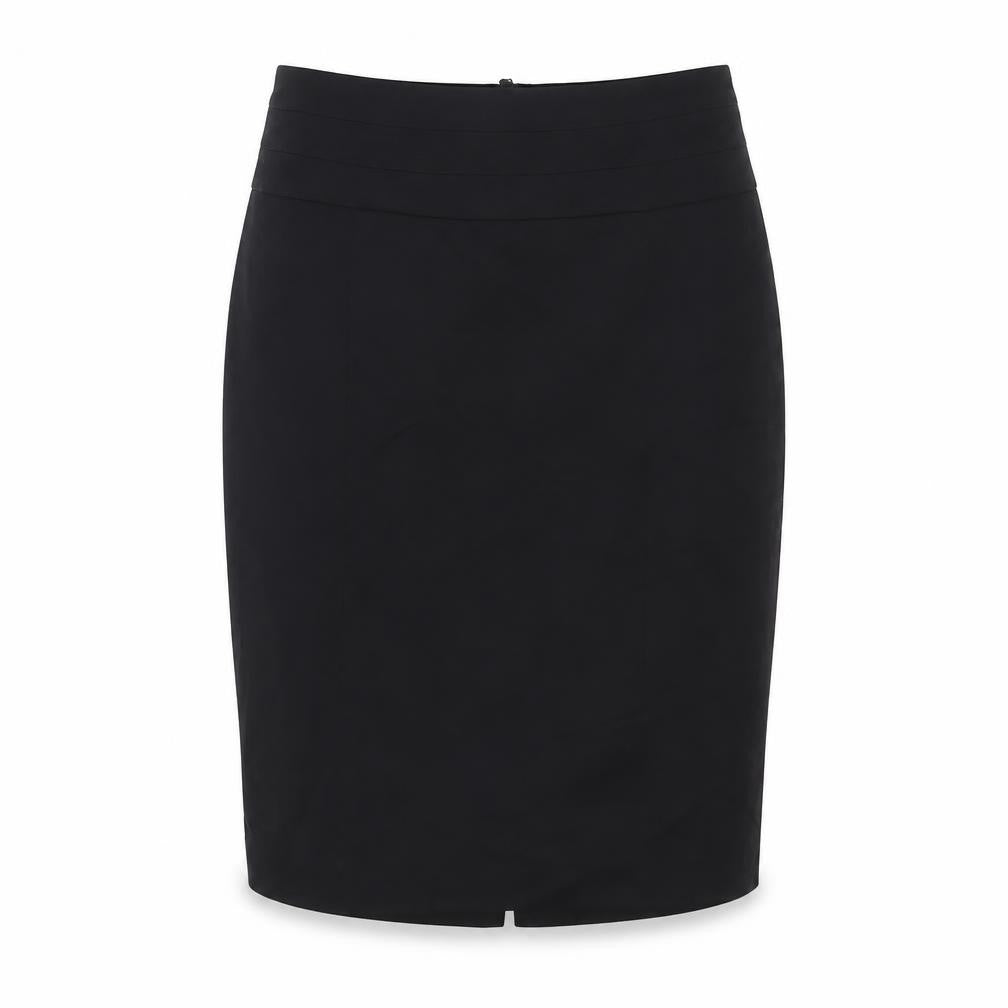 H&M Womens Black Polyester A-Line Skirt Size 8 Zip