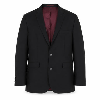 Fellini Mens Black Polyester Jacket Suit Jacket Size 42 Regular