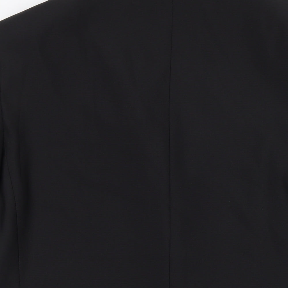 Fellini Mens Black Polyester Jacket Suit Jacket Size 42 Regular