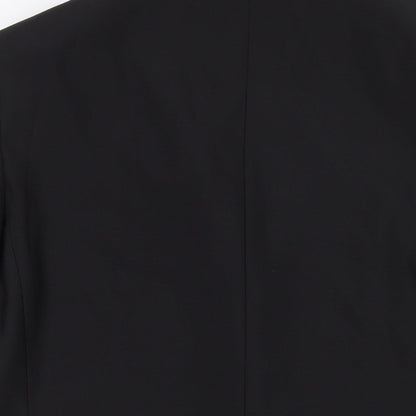 Fellini Mens Black Polyester Jacket Suit Jacket Size 42 Regular