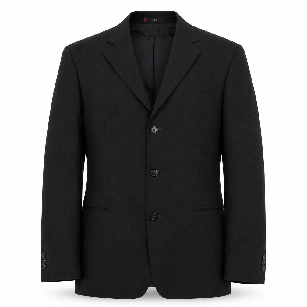 Ciro Citterio Mens Black Polyester Jacket Suit Jacket Size 40 Regular