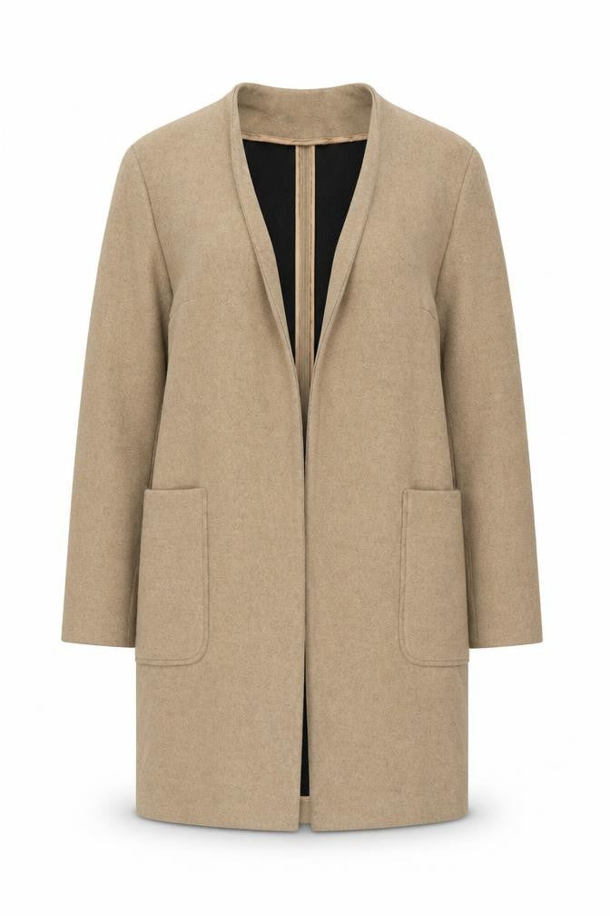 Marks & Spencer Womens Beige Overcoat Coat Size S