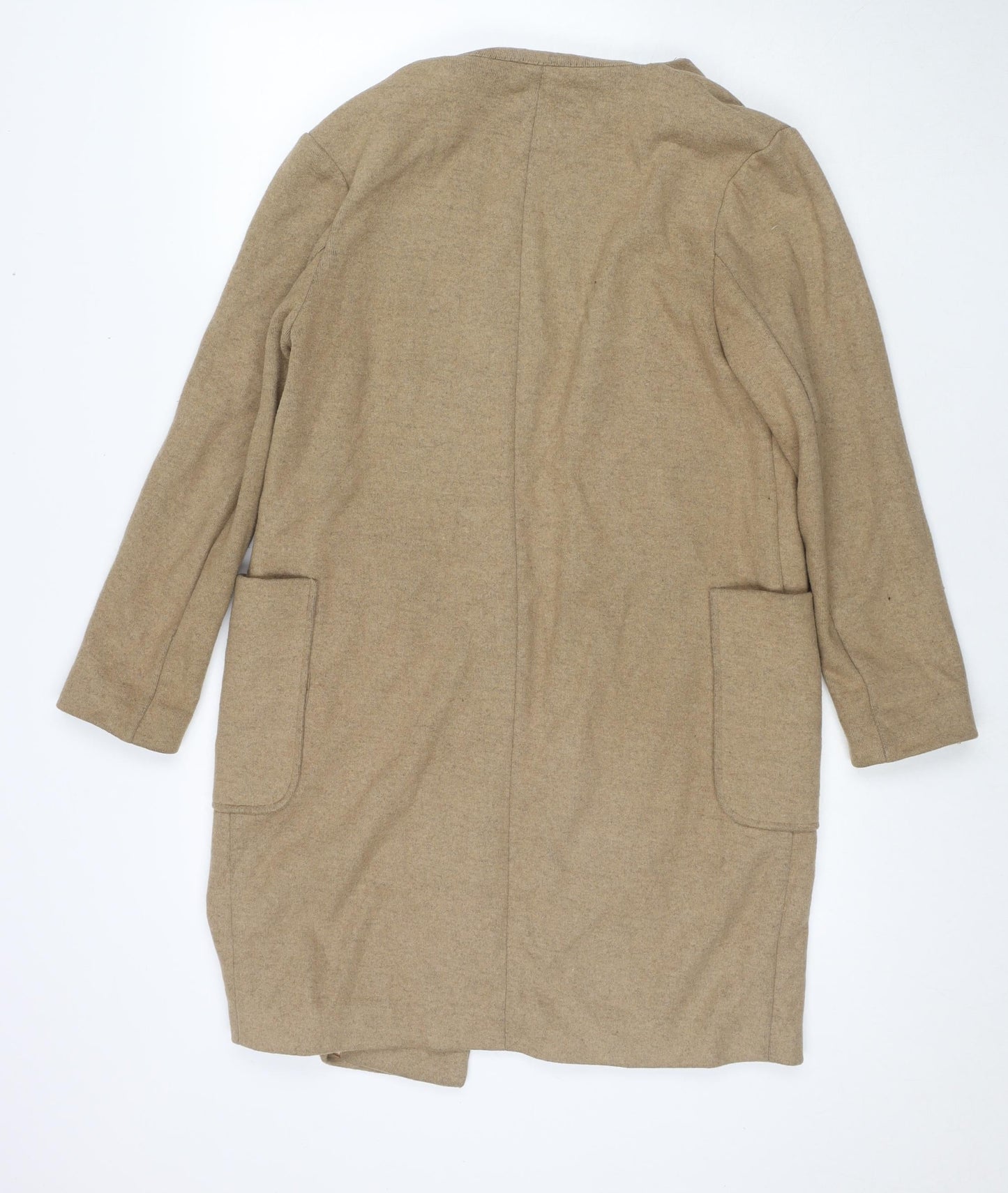 Marks and Spencer Womens Beige Overcoat Coat Size S