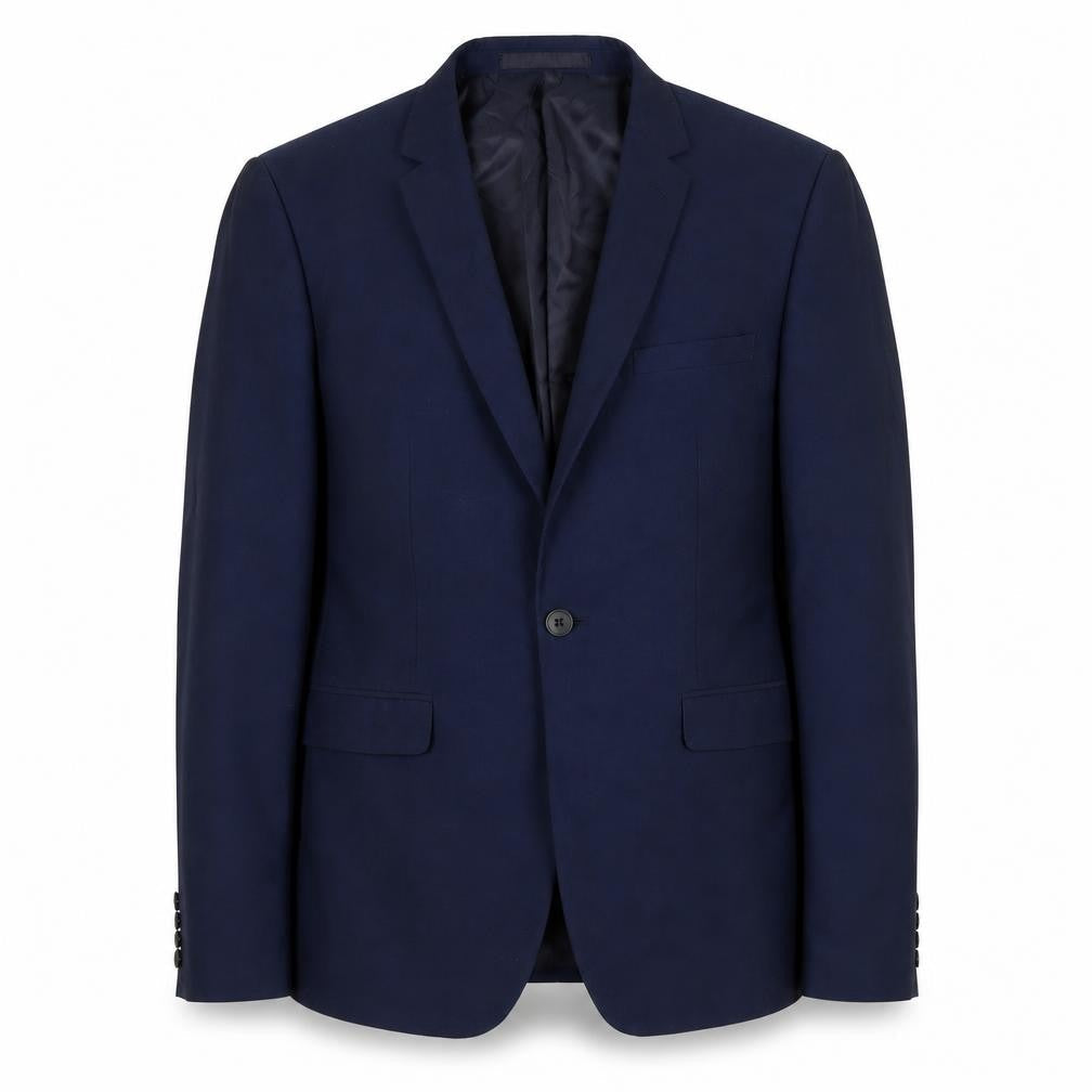 Burton Mens Blue Polyester Jacket Suit Jacket Size 40 Regular