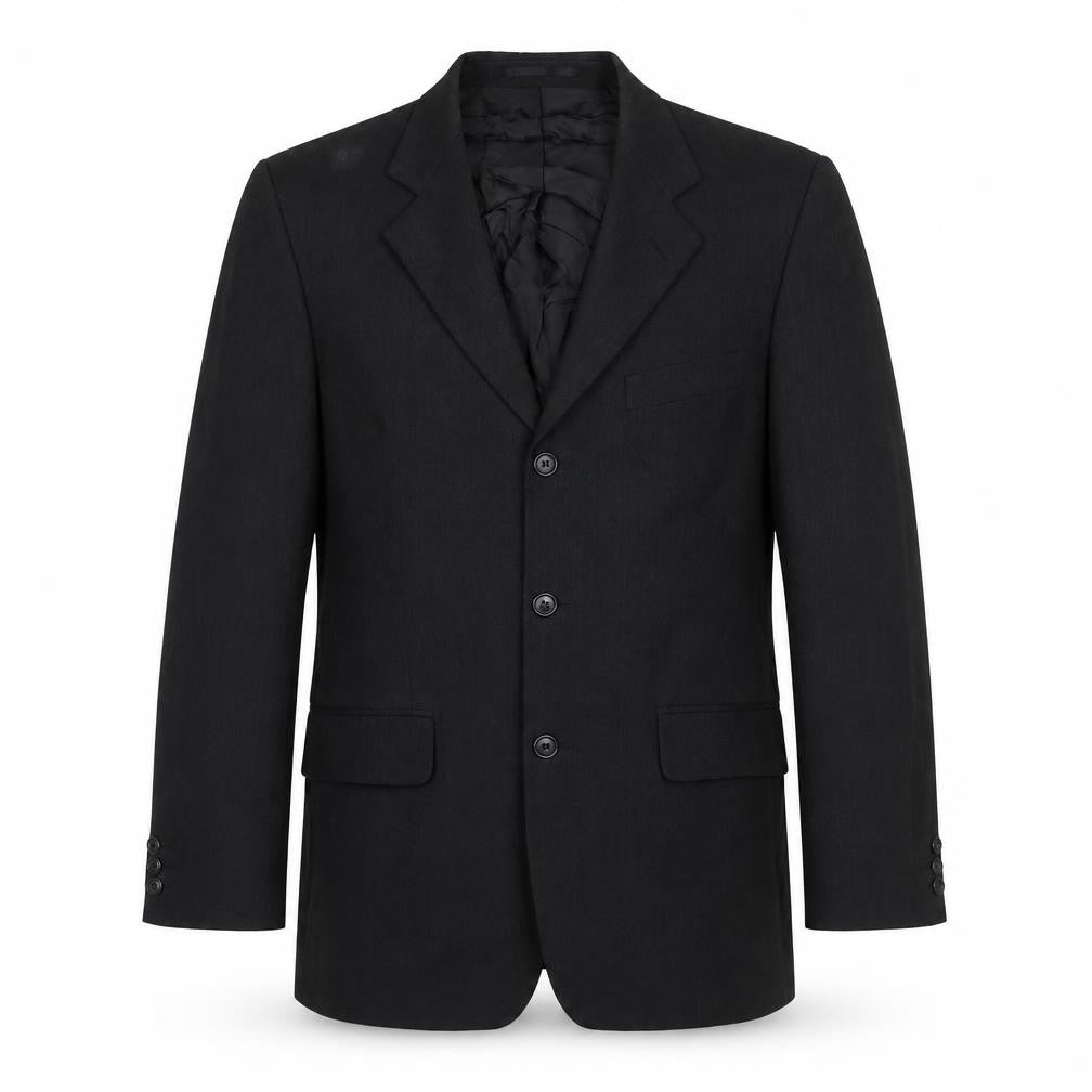 Burton Mens Black Polyester Jacket Suit Jacket Size 38 Regular