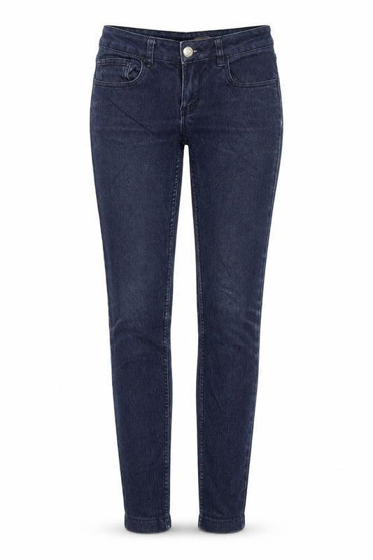 Skinny Womens Blue Polyester Blend Skinny Jeans Size 28 in L32 in Regular Zip