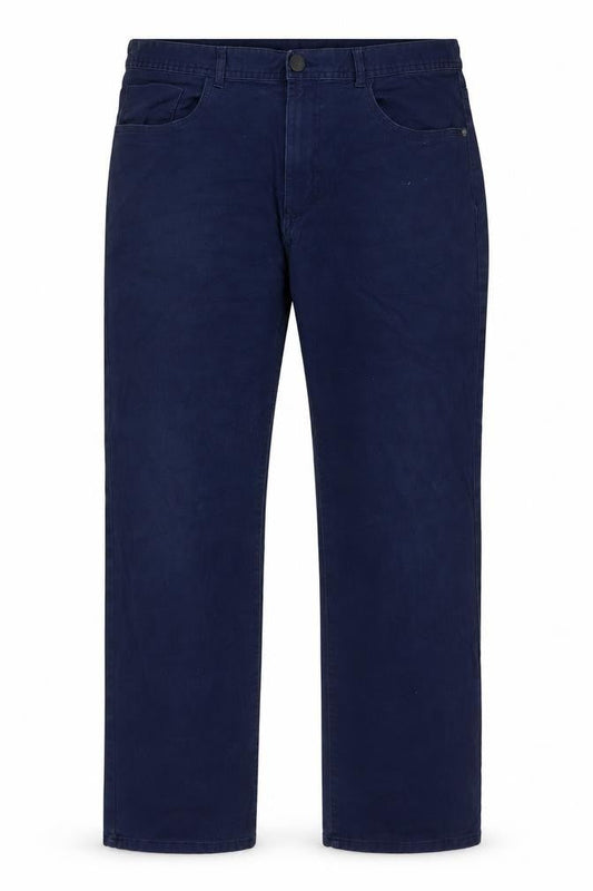 Dunnes Stores Womens Blue Cotton Straight Jeans Size 36 in L32 in Regular Zip
