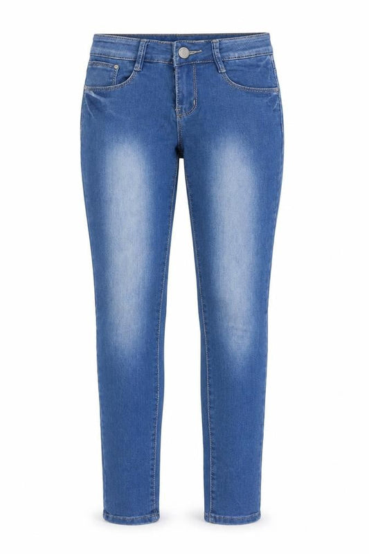 Aureus Jeans Womens Blue Cotton Skinny Jeans Size 8 L30 in Regular Zip