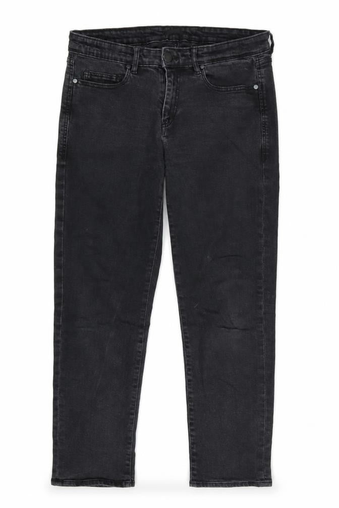 Baukjen Mens Grey Cotton Blend Straight Jeans Size 29 in L26 in Regular Zip
