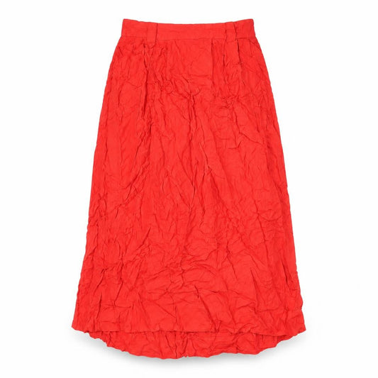 Forever 21 Womens Red Rayon Swing Skirt Size 12 Zip