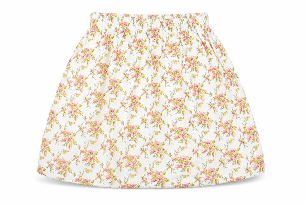 Oh My Love Womens Yellow Floral Viscose Mini Skirt Size S