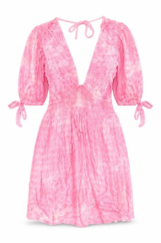 ASOS Womens Pink Viscose A-Line Size 8 V-Neck Pullover